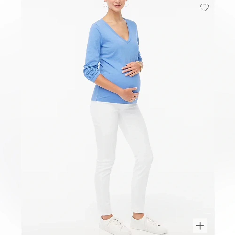 J Crew white maternity jeans size 28